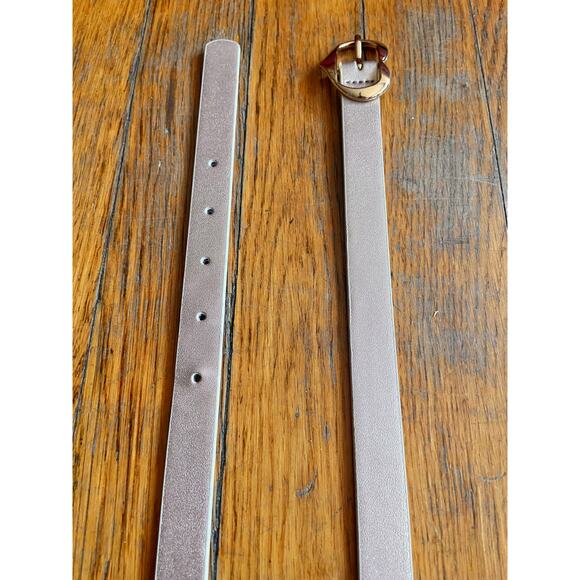 GAP Skinny Metallic Rose Gold Belt sz XL - Picture 4 of 10